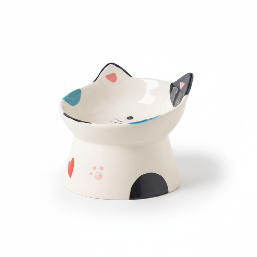 Raised Cat Face Dining Bowl — High-Converting